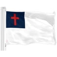 thumbnail image 2 of G128 Combo Pack: American USA Flag 2x3 Ft & Christian Flag 2x3 Ft | Both LiteWeave Pro Series Printed 150D Polyester, Brass Grommets, 2 of 8