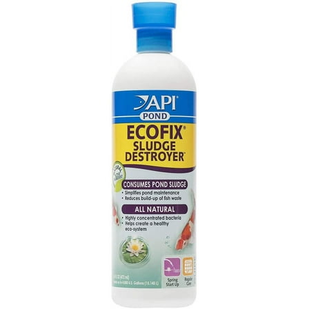 API Pond Ecofix Sludge Destroyer [Pond, Water Treatments] 16 oz (Treats 4,000 Gallons)