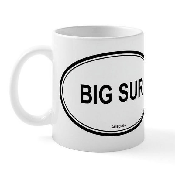 CafePress - Big Sur Oval Mug - 11 oz Ceramic Mug - Novelty Coffee Tea Cup