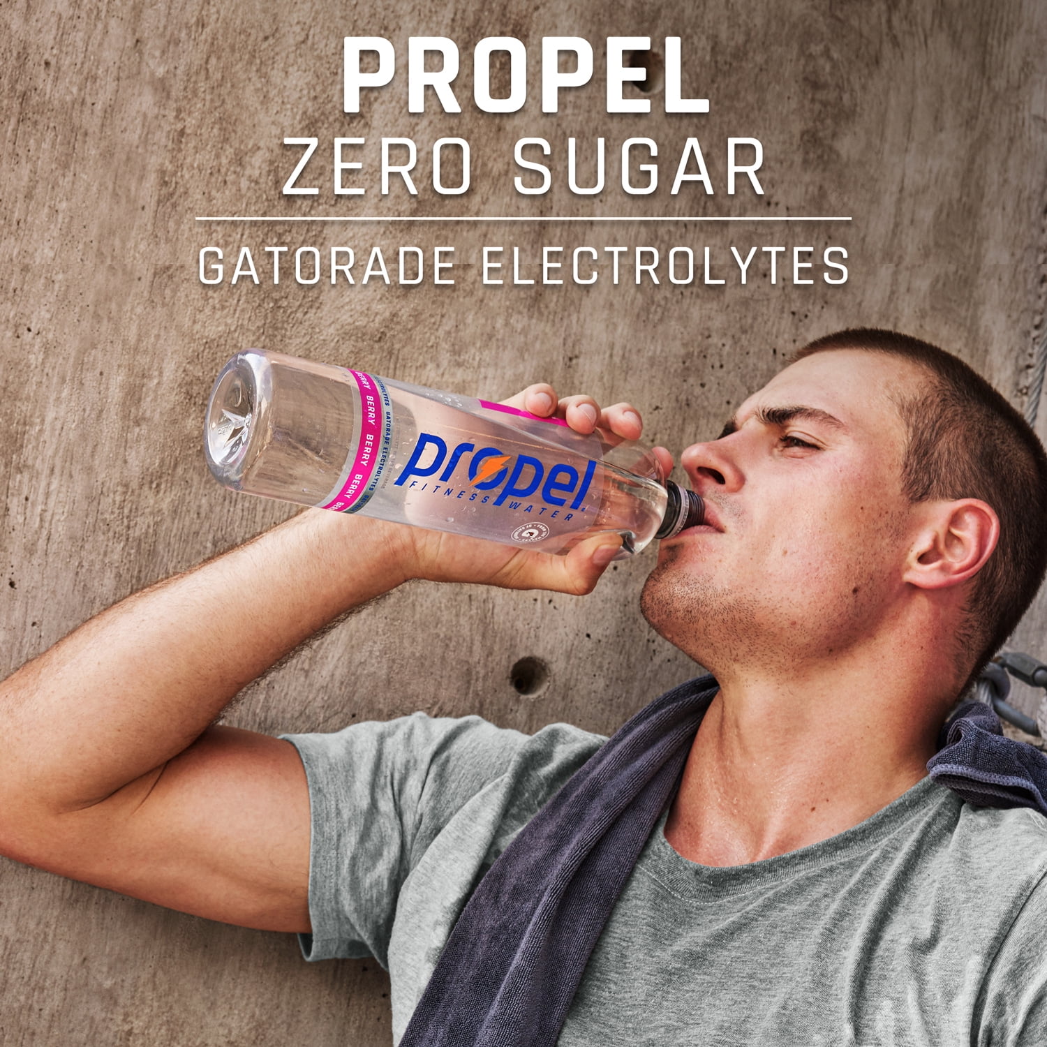 Propel Electrolyte Enhanced Water Sports Drink, Watermelon Flavored Water, Zero Calorie & Zero Sugar Hydration with Electrolytes and Vitamins C & E, 16.9 fl oz Water Bottles (12 Pack)​