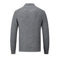 thumbnail image 6 of DHFJKG Mens Full Zip Ribbed Cardigan Sweaters Unisex Slim Fit Lapel Raglan Long Sleeve Casual Knitted Sweater Jacket Coat Solid Color Warm Leisure Outerwear, 6 of 6