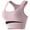 Sports Bras for Women Pink, variant on Longline Sports Bras for Women with Removable Padded Racerback Wireless Push-Up Underwear Casual Stretchy Pullover Support Workout Bralettes