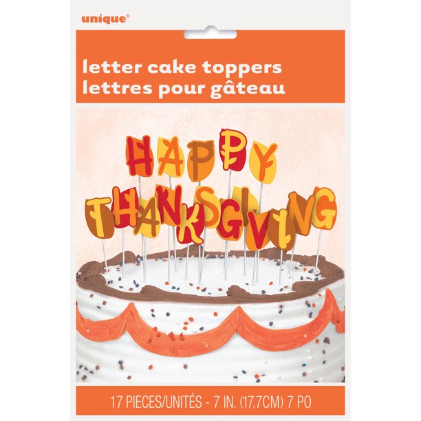 Happy Thanksgiving Letter Cake Toppers Walmart Com