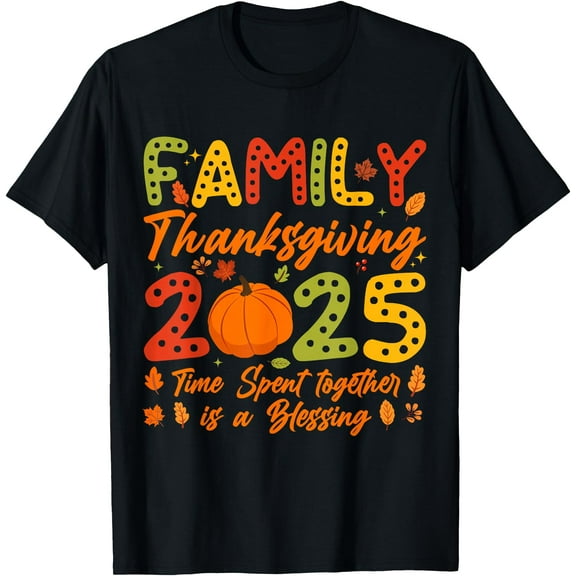Family Thanksgiving 2025 Matching Thanksgiving Crew Turkey T-Shirt,Top Tees,Black