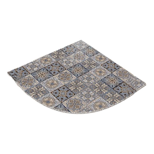 Alfombrilla de ducha de esquina, alfombrilla de baño de esponja vegetal, almohadilla cómoda para los pies con drenaje, alfombrilla de ducha lavable,