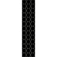thumbnail image 3 of Unique Loom Trellis Frieze Collection Area Rug - Geometric (2' x 8' 8" Runner Black/Ivory), 3 of 7