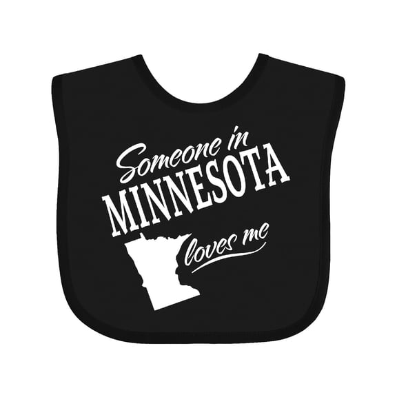 Inktastic Someone in Minnesota Loves Me Boys or Girls Baby Bib