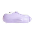 thumbnail image 4 of FOAMWALK Toddler Unisex Novelty Clogs with Faux Fur Lining - Penguin Slippers for Toddler, Lilac, 8, 4 of 8