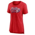 thumbnail image 2 of Women's  Red Philadelphia Phillies League Leader Tri-Blend T-Shirt, 2 of 3