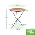 thumbnail image 2 of Achla Designs 24"Dia. Round Brass Hammered Copper Birdbath w/Black Wrought Iron Folding Ring Stand, 2 of 5