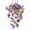 D, variant on Artificial Iris Flower Vine 6ft Hanging Silk Plant for Indoor Outdoor Home Garden Wall Decor Faux Greenery Wreath