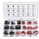 thumbnail image 1 of Rubber Seals Washers O Rings Gasket Fiber Flat Round Spacer Washers Hose Washers Set In 18 Sizes Insulation Washer Assortment Sets For Garden Hose Fit, 1 of 5