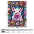 thumbnail image 4 of FUMJ  Pig Blanket, Pig Gifts for Pig Lovers, Pig Gifts for Girls Women, Just A Girl Who Loves Pigs, Cute Cartoon Pig Throw Blanket, 4 of 6