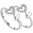 thumbnail image 1 of Shisuyan Opening Ring Silver 2Pcs 0.9In, 1 of 9