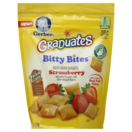 Gerber Graduates Bitty Bites Multigrain Snack, Strawberry, 2.5 oz