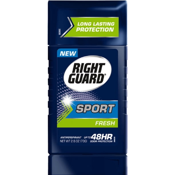 RIGHT GUARD Sport Antiperspirant Up To 48HR, Fresh 2.6 oz (Pack of 6