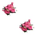 thumbnail image 4 of sweethay Ramo de rosas persas filipinas artificiales de 5 cabezas, simulación Floral para el hogar, decoración para fiesta de boda, flores Rosa roja 2Conjunto, 4 of 6