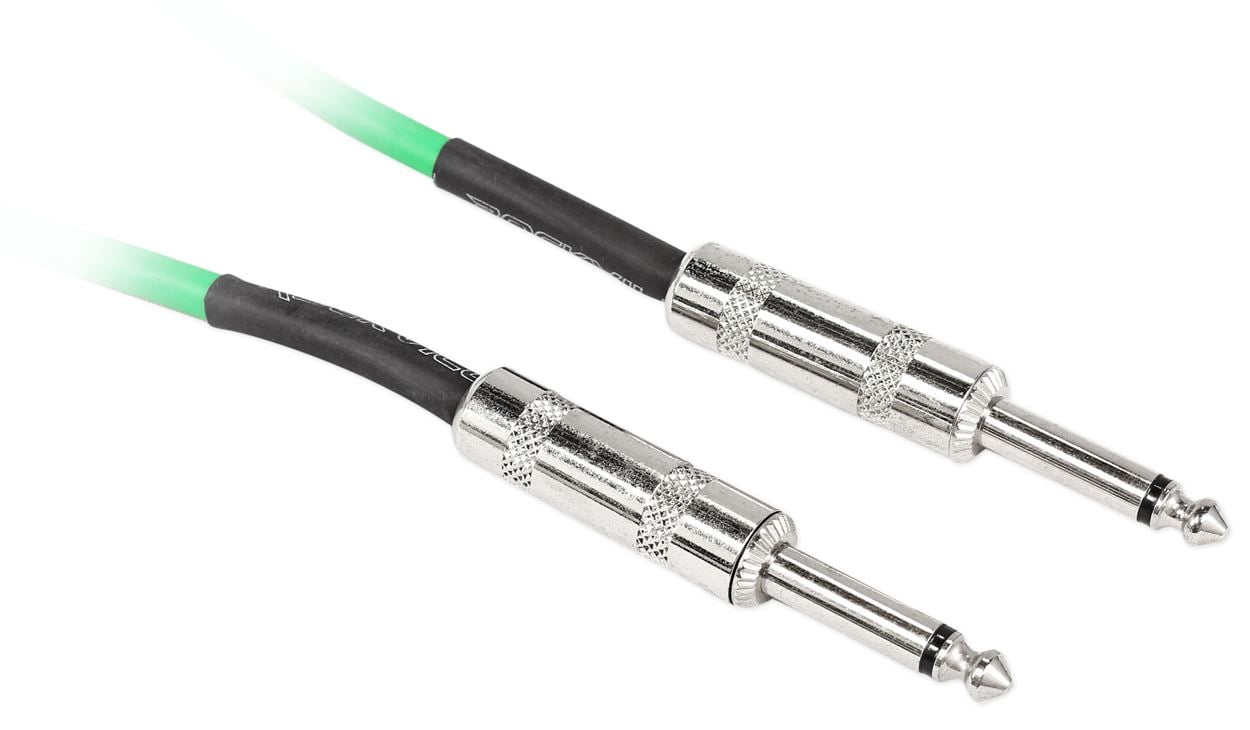 12 Rockville RCGT6.0G 6'  1/4" TS to 1/4'' TS Guitar/Instrument Cable