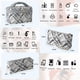 thumbnail image 3 of Set de bolsas de maquillaje Richeart Cationic Jacquard, organizador de cosméticos, 3 of 6