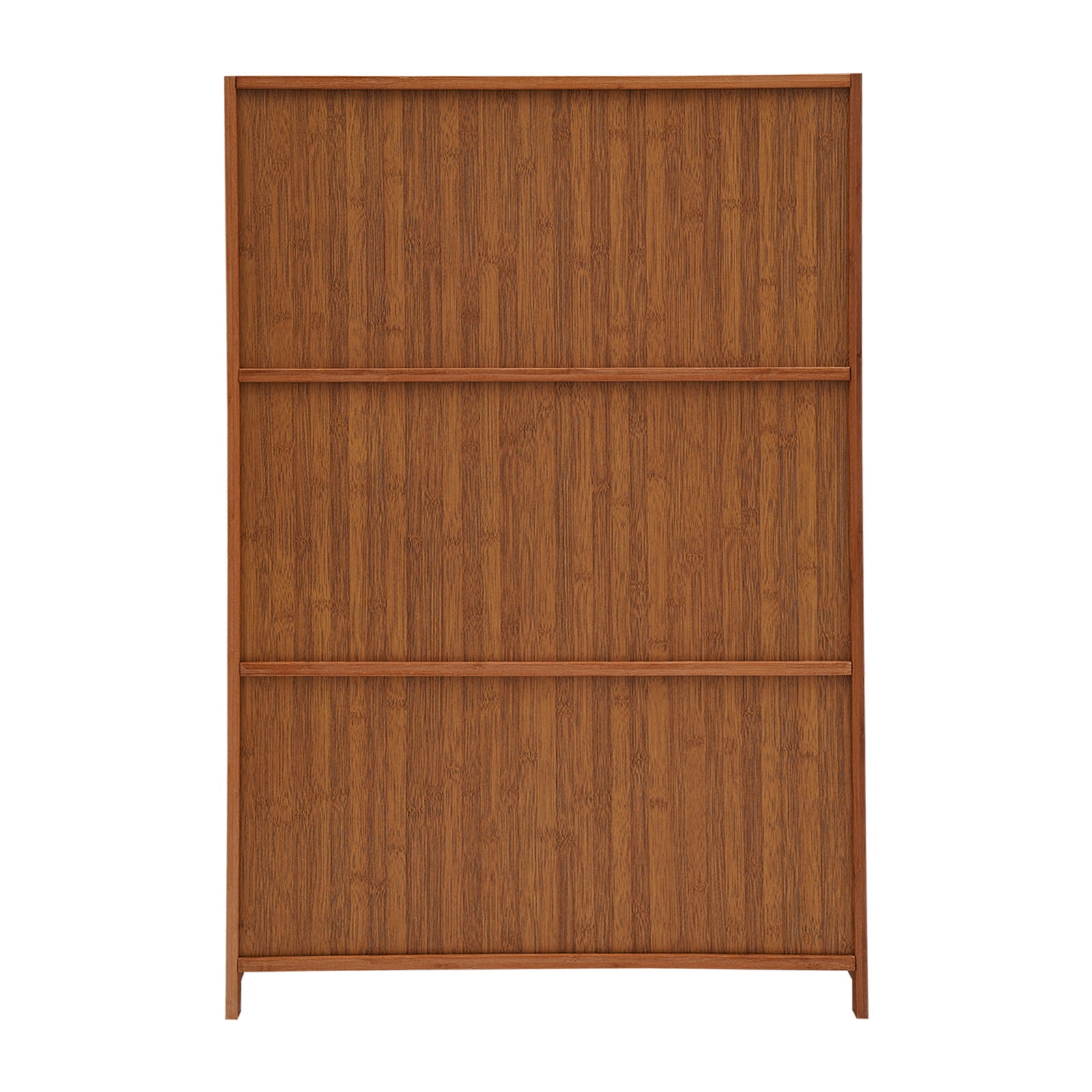 Miumaeov 25.56'' Shoe Cabinet Bamboo Shoe Rack Storage Shelf Living Room Entryway Shoes Organizer w/ 3 Flip-up Door