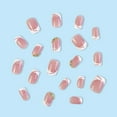 thumbnail image 3 of 48 Pcs NEW French-Style Short Pink Art Press on Nails with Different Sizes, Jelly Glue Stickers ,Perfect for Daily or Party Press on Finger Manicure, 3 of 7
