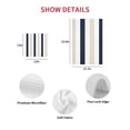 thumbnail image 7 of Beige Navy Blue Striped Kitchen Dish Towels for Drying Dishes Set of 2, Farmhouse Stripe Art Waffle Weave Microfiber Hand Tea Bathroom Towels Quick Dry & Absorbent Towel 12x12, 7 of 7