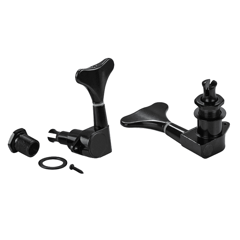 LOOKSEVEN 1/4/5 PCS Electric Bass Guitar Tuning Pegs Machine Heads - Black, Left/Right Available-2L3R