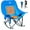Blue - Heated, variant on Slsy Oversized Rocking Camping Chair, Fully Padded Patio Chair with Cooler Bag and Side Pocket, High Back Portable Lawn Recliner Rocker Chairs for Camp, Patio, Supports 400 lbs