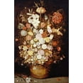 thumbnail image 2 of Jan Brueghel the Younger 23x32 Black Ornate Wood Framed with Double Matting Museum Art Print Titled - A Crown Imperial, a Peony and Other Flowers, 2 of 4