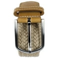 thumbnail image 3 of DII Mens Braided Elastic Woven Belt Khaki S, 3 of 7