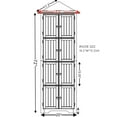 thumbnail image 5 of Toauuo 72" 4-Tier Corner Kitchen Pantry Storage Cabinet - 8 Doors, Tall Corner Cabinet with Shelves, Farmhouse Style for Bathroom, Living Room, Kitchen, 5 of 21