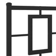thumbnail image 5 of Pemberly Row Rectangular 76.0 x 80.0 Steel Bed Frame in Black, 5 of 10