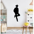 thumbnail image 3 of Tough Cowboy Attire Real Cowboy Boots Cowboy Hat SilhouetteVinyl Wall Art Wall Sticker Wall Decal Home Kids Room Study Room Boys Room Wall Décoration Design Wall Décor Decal Size (20x18 inch), 3 of 3