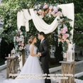 thumbnail image 5 of YQHWQ ft. Wavy White Cheesecloth Table Runner Bridal Shower Table Runner D 5-Pack, 5 of 5
