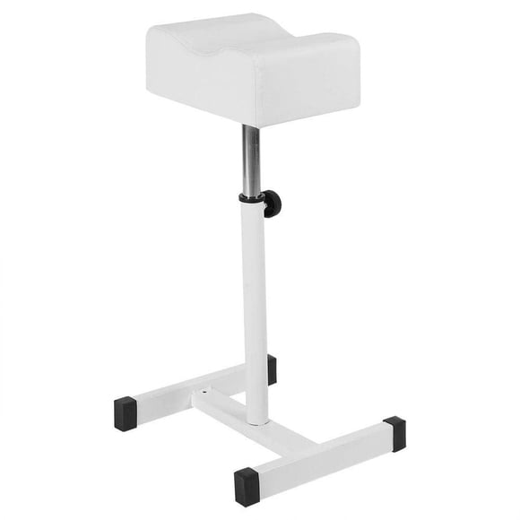 Silla de Taburete Focket Blanco con Reposapiés Ajustable para Pedicura