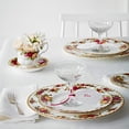thumbnail image 4 of Royal Albert Old Country Roses 40034981 Assiettes de Souper 27 cm, Ensemble de 4 Blanches, Porcelaine Osseuse, Multicolore, 4 of 5