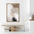 thumbnail image 4 of PixonSign Framed Canvas Wall Art Faded Textured Brown & White Color Blocks Abstract Print Minimalism Contemporary Nordic Decoration for Living Room, Bedroom, Office - 16"x24" Natural, 4 of 5