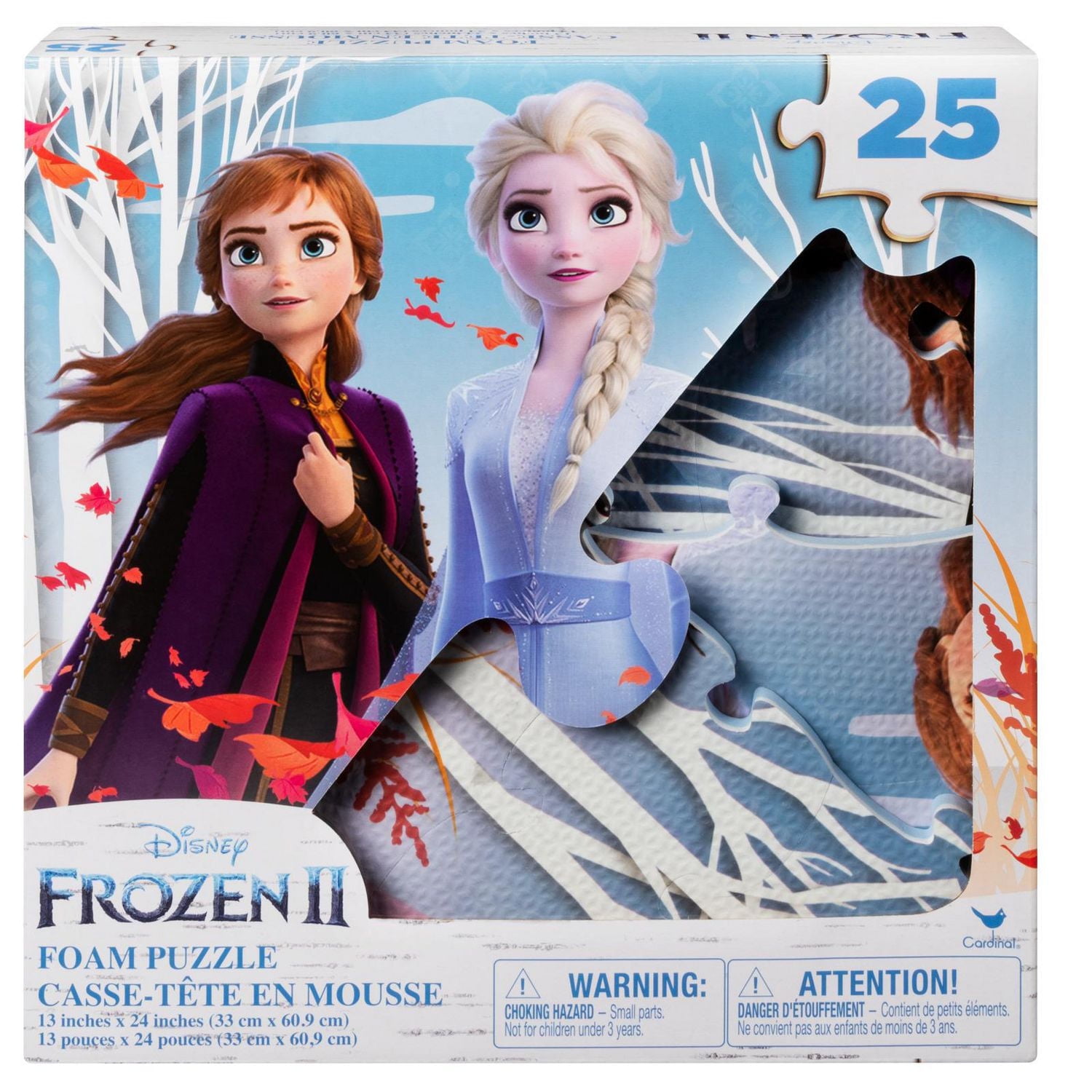 Disney Frozen 2 25-Piece Jigsaw Puzzle for Families, Kids, and Preschoolers Ages 4 and Up, Disney Frozen 2 25-Piece Jigsaw Puzzle