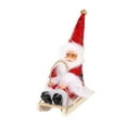 thumbnail image 4 of Figura de Papá Noel Hugo Esquiando Decoración de Escritorio Rojo, 4 of 10
