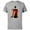 Athletic Heather, variant on Disney Villains Aladdin Jafar - Short Sleeve Cotton T-Shirt for Adults - Customized-Athletic Heather