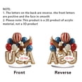 thumbnail image 2 of Memorial Day Saving!4th of July Decorations, Patriotic USA 2D Acrylic Tabletop Decor 4th Of July Independence Day Flag Themed Desk Ornaments, 2 of 7