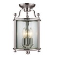 thumbnail image 1 of Z-Lite 191SF 3-Light Semi Flush Mount Light avec Matériau Métallique, Clair, 1 of 1