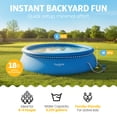 thumbnail image 2 of Funsicle 18' x 48" QuickSet Inflatable Ring Top Outdoor Above Ground Pool with Pump, 2 of 7
