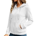 thumbnail image 6 of Tqcoqu Womens Zip Up Hoodies Long Sleeve Y2K Hooded Sweatshirt Women Fashion Zipper Fall Light Jackets with Pocket, 6 of 7