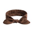 thumbnail image 4 of Headbands for Women Bow Knotted Hair Band Facial Cloth Ears Running Sport Elastic Hair Wrap Coffee Free Size, 4 of 5