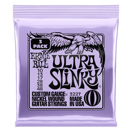 Ernie Ball Electric Guitar Nickel Plated Steel Wound Strings 6.00 in