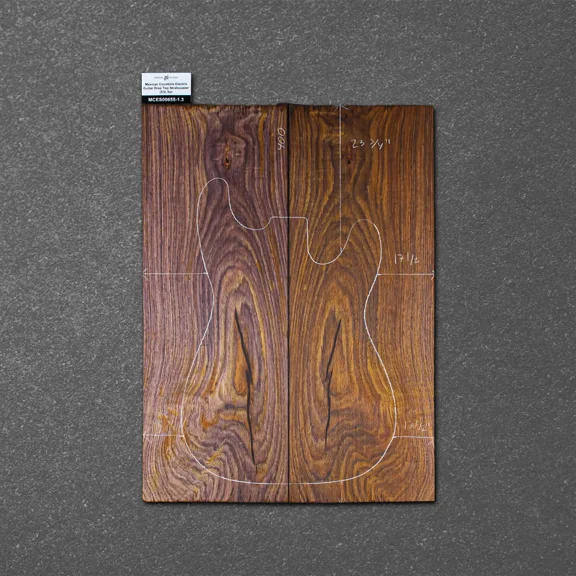 Mexican Cocobolo Electric Guitar Drop Top Stratocaster (ES) Set – MCES000655-1.3