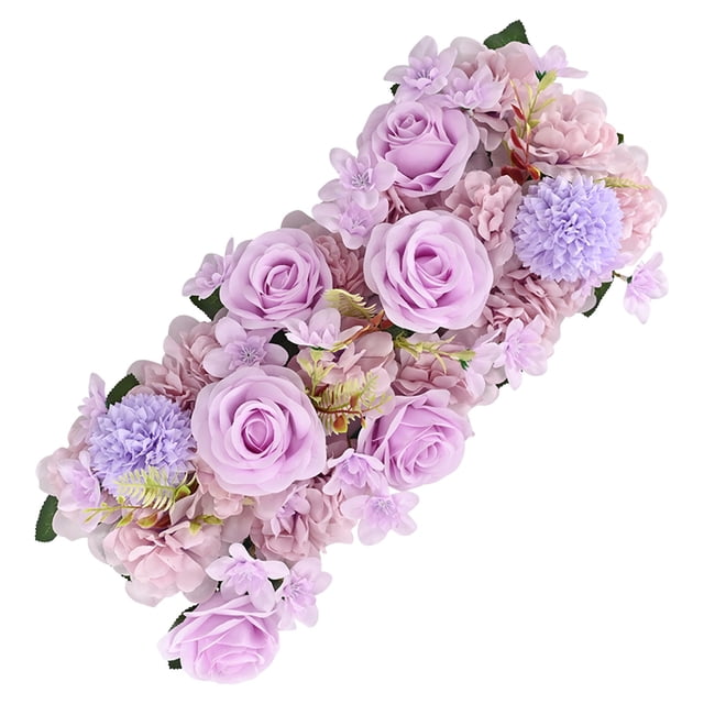 RoamHome Artificial Flower Decoration, Bouquet with Red Roses & White Flowers, Perfect for Wedding Aisle and T-Table, Durable and Easy to Install(Pink)