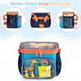 thumbnail image 3 of Cesta de bicicleta GRAOSO Kids de nailon, 21 x 11 x 16 cm, color azul, 3 of 7