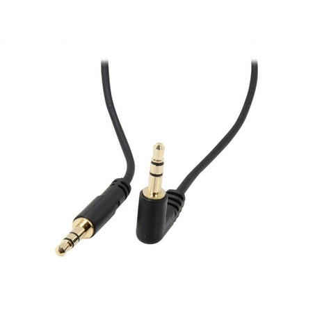 UPC: 0065030841290 | StarTech.com MU3MMSRA Slim 3.5mm to Right Angle Stereo Audio Cable Male to Male